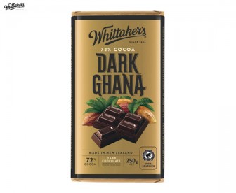 Whittaker‘s 惠特克 加纳黑巧克力 250克（72%可可）